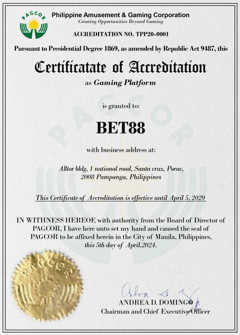 Bet88 Pagcor License
